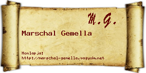Marschal Gemella névjegykártya